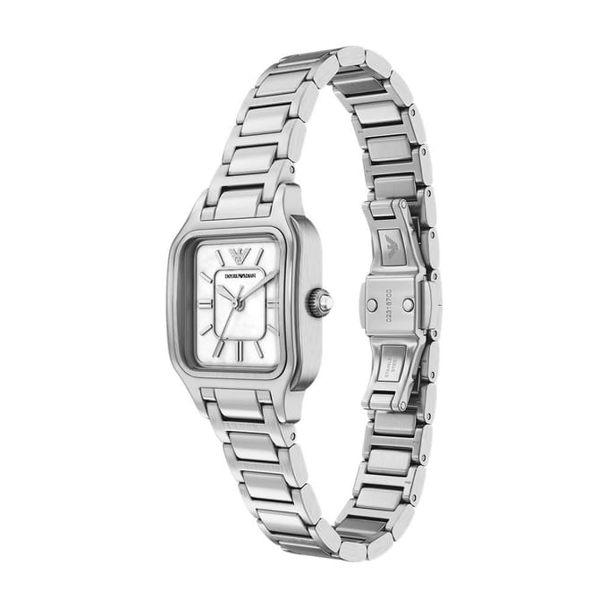 Emporio Armani AR11742 Vrouwen Horloge 35 mm - Zilverkleurig