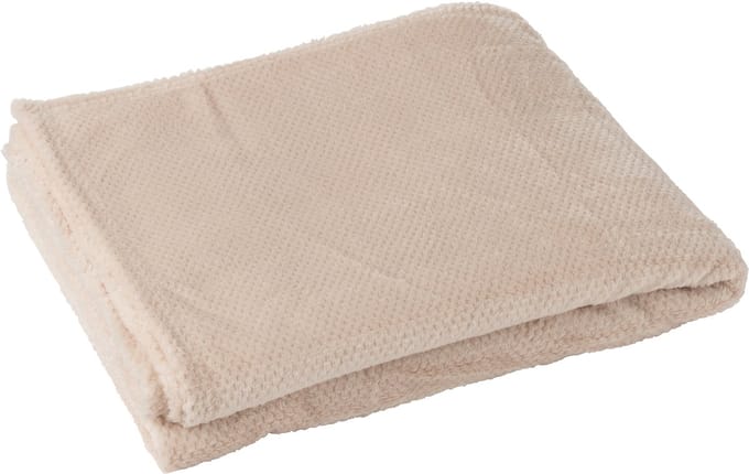 J-Line deken Snuggle - polyester - lichtroze
