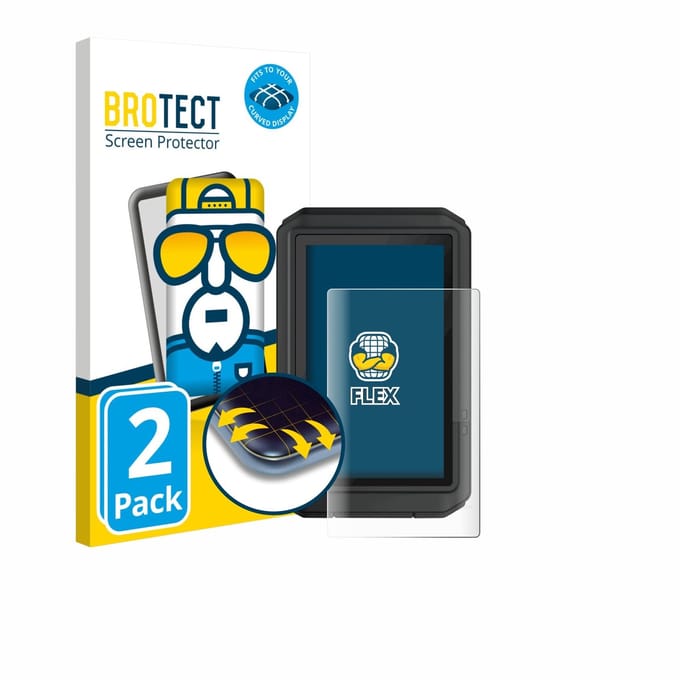 BROTECT - Screenprotector voor Garmin eTrex Touch 2025 - Folie Beschermfolie transparant volledig dekking - 2 Stuks