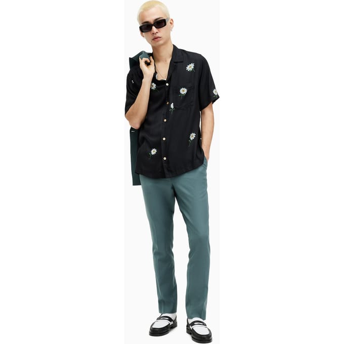 AllSaints Moad Trouser Petrol Blue Taglia: W28 | Pantaloni Outlet | Uomo | Blu