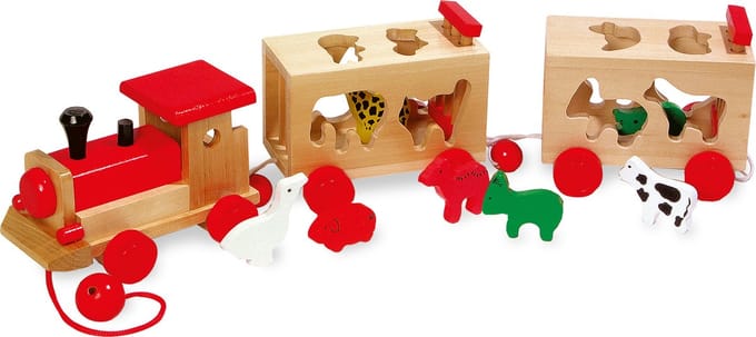 Small Foot Houten Dierentuin-trein Met Dieren