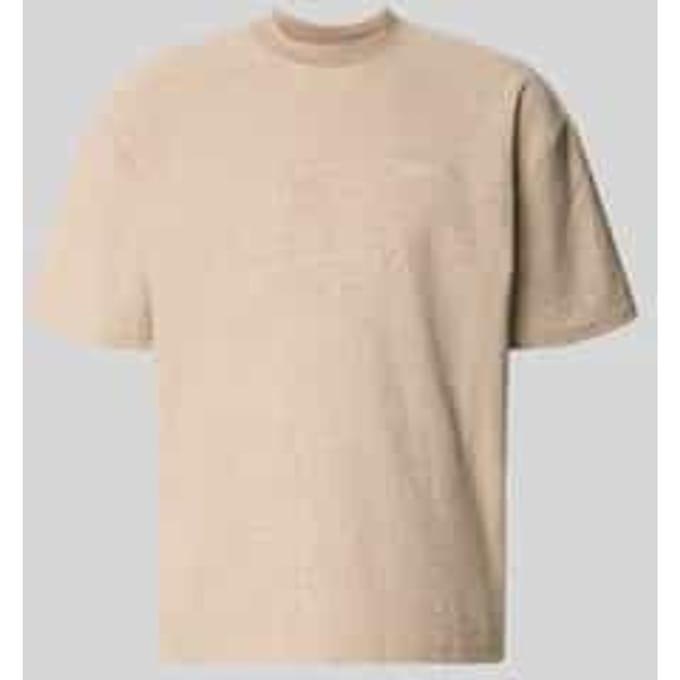 Oversized T-shirt met labelstitching model 'Murlo'