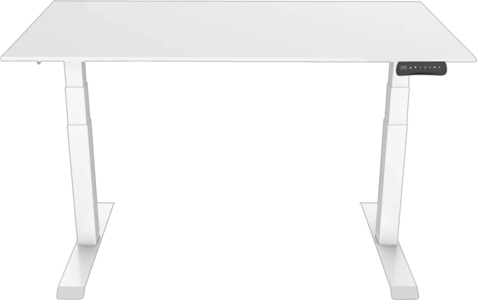 Euroseats Elektrisch Zit Sta Bureau 160 x 80 Wit/Wit