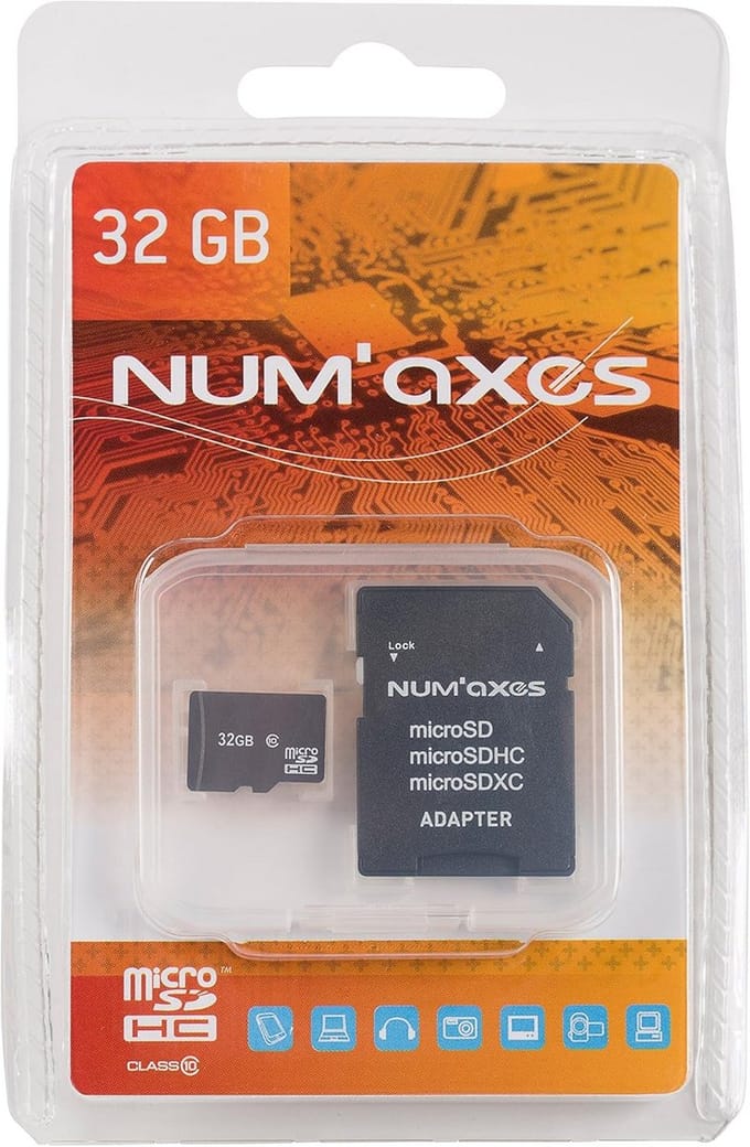 32 GB Micro SD kaart met adapter voor wildcamera's