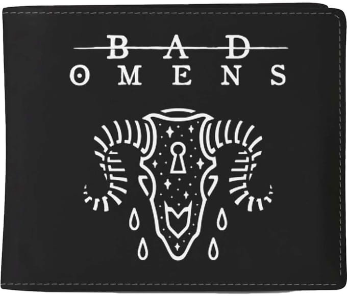 Rocksax Bad Omens - Ramskull Portemonnee - Zwart