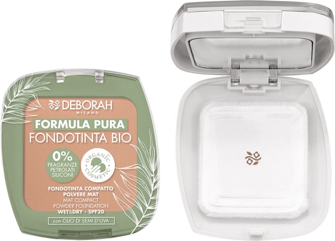 Deborah Milano Pura Compact Foundation Bio 4 Karamel (9 gr)