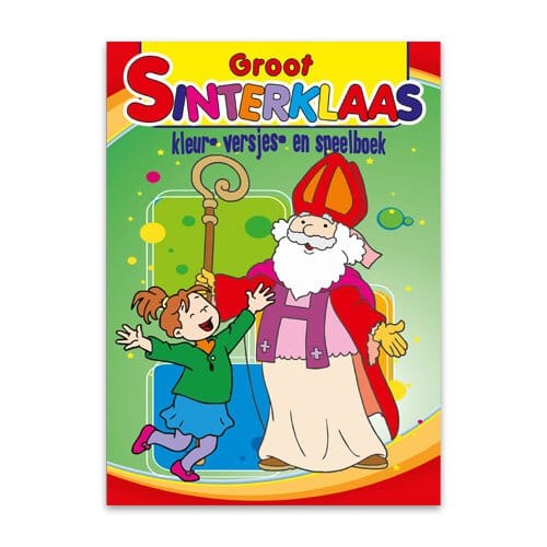 Sinterklaas kleur- en speelboek a4