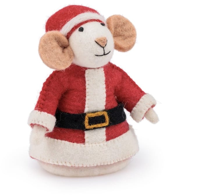 Kerstmuis Vilten Piek Sjaal met Verhaal
