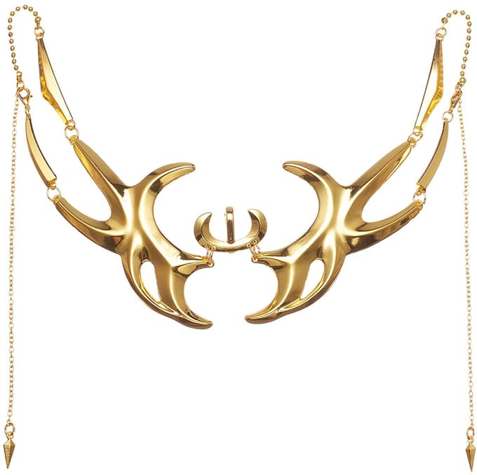Dailygoods- Masker Goud - Cyber Punk Maskerade - Multisize - Legering - Lichtgewicht - Creatieve Stijl - Feestmasker