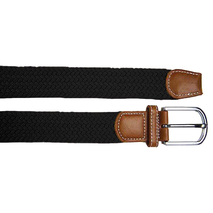 Asquith & Fox Heren Woven Braid Stretch Riem (Zwart)
