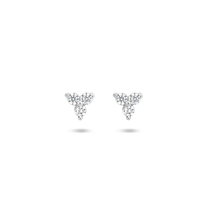 Zilver Gerhodineerd Oorknoppen Zirkonia 1335193