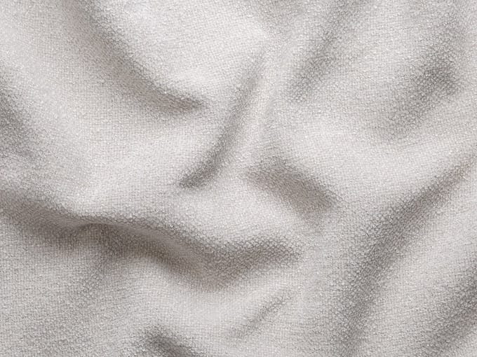 Vente-unique Driezitsbank in beige chenille stof CALESO van Maison Céphy