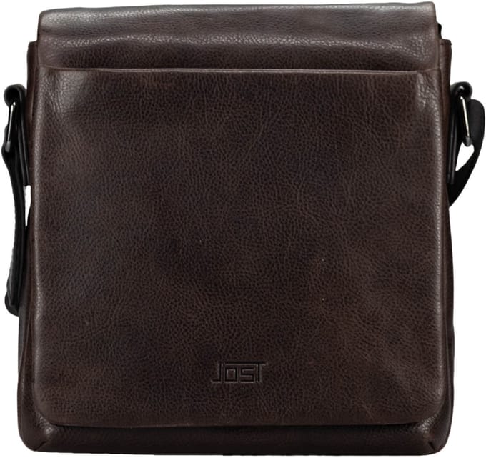 JOST schoudertas London Crossbody Bag Brown donkerbruin