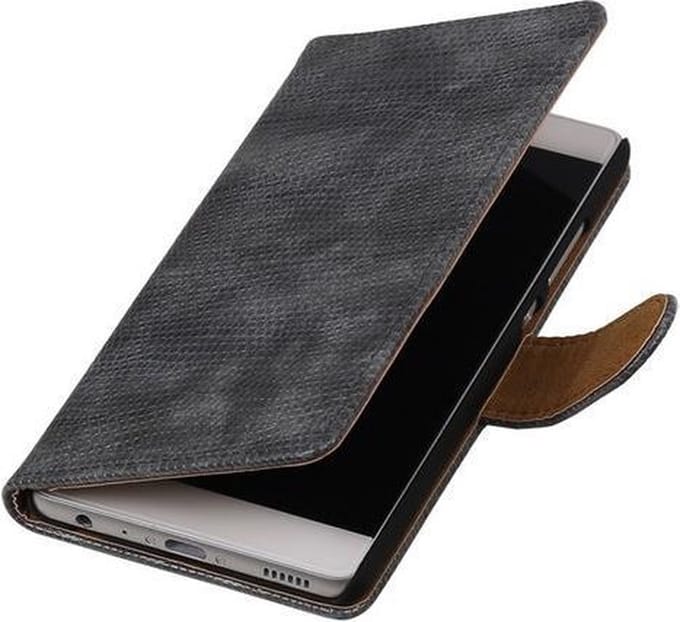Grijs Mini Slang booktype cover hoesje voor Sony Xperia X Performance