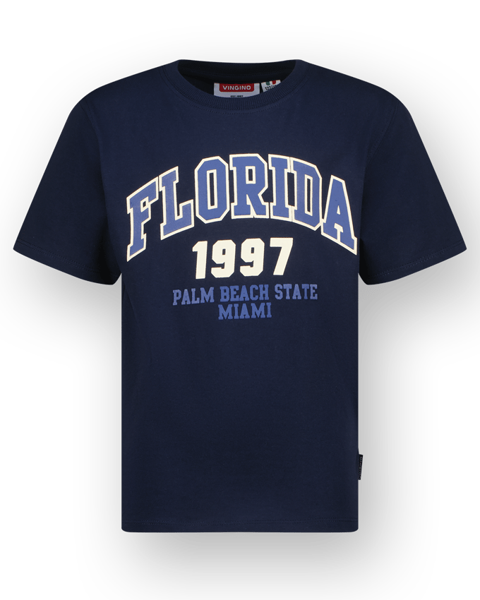 Vingino Hoida Dark Blue Maat: 2 | T-Shirts Outlet | Unisex | Blauw