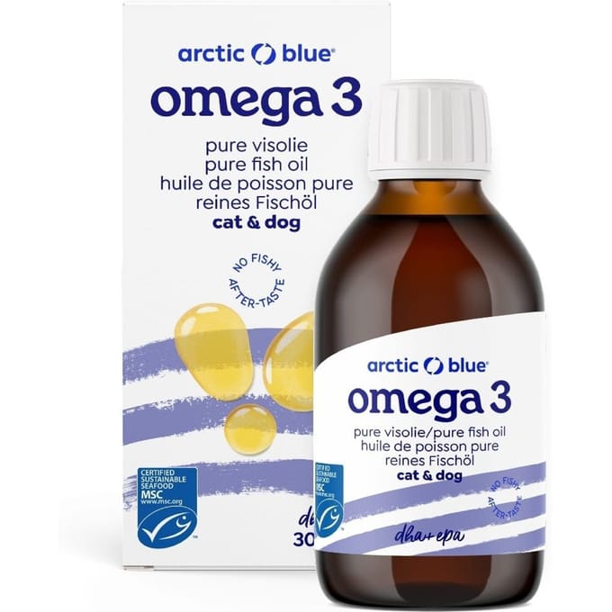 Arctic Blue - Omega-3 Visolie - Dier - met doseerspuit - MSC - 300 ml