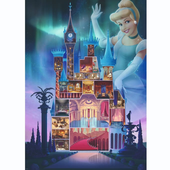 1000-delige Disney prinsessen kasteel puzzel Ravensburger Cendrillon