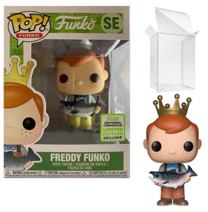 Funko Pop! Freddy: Freddy Funko (Holding Fish - Yellow Pants) ECCC Shared [7.5/10]