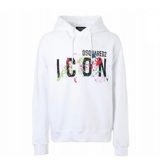 DSQUARED2 Icon Splatter Hoodie voor Heren - Maat: M gray