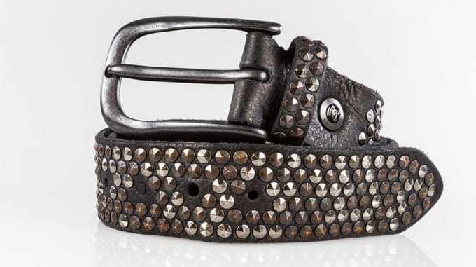 b.belt Leren riem Zoe Black Leather Belt W80 Black zwart