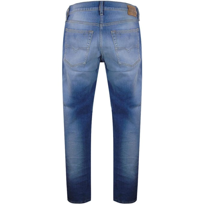 Diesel Heren D-Mihtry Rechte Jeans (Gewassen blauw)