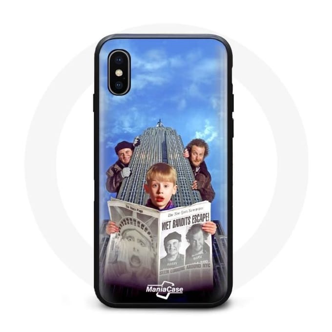 Coque - Maman j'ai raté l'avion - Iphone XS Max - Souple - Noir - Synthétique