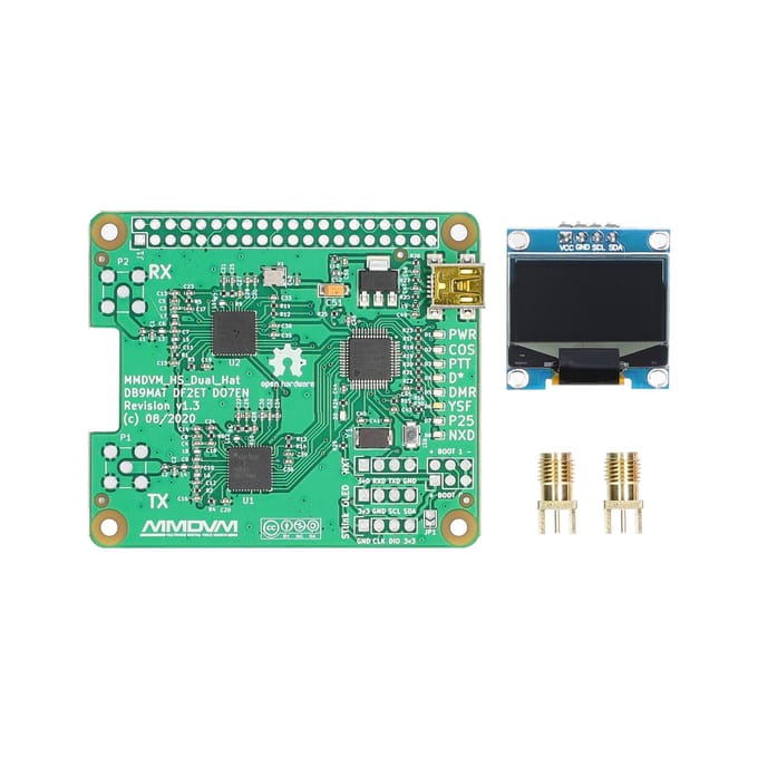 MMDVM Duplex Hotspot Board met OLED-schermondersteuning DMR P25 D Star Mini-relaismodule Ondersteuning UHF veelkleurig