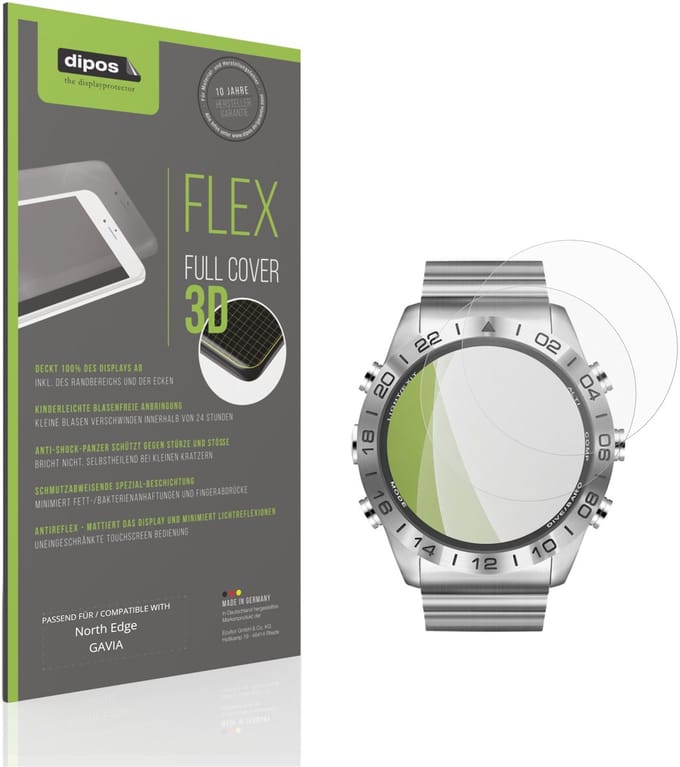 dipos FLEX – 2x Matte Screenprotector geschikt voor North Edge GAVIA | Volledige Schermbescherming | Case-Friendly