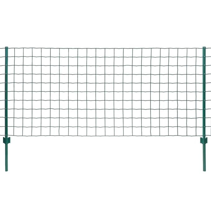 vidaXL - Euro - hek - 20x0,8 - m - staal - groen