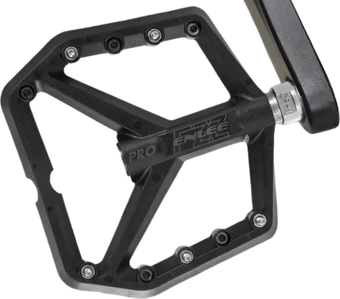 Hbs Pd-500 Nylon Mtb Pedalen - Verbreed Antislip Design - Du Plus 1 Lager - Rood