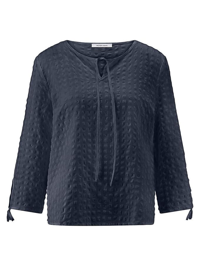 Blouse Van Peter Hahn blauw