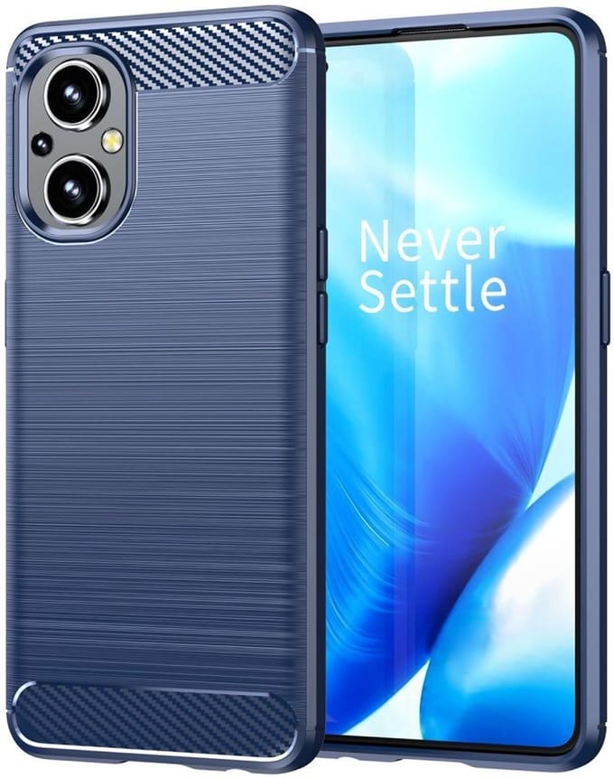 Oppo Reno 8 Lite Hoesje Geborsteld TPU Back Cover Blauw