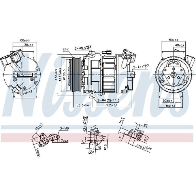 Compressor airconditioning NISSENS 890656