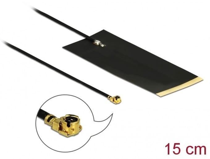 LPWAN-antenne I-Pex Inc., MHF® I Plug -2,63 DBI 1.13 15 cm FPC Interne zelfklevend