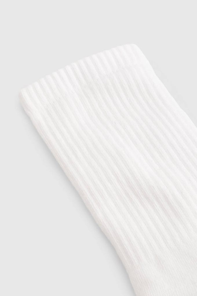 boohoo Dames Plain Sports Socks 3 Pack | White