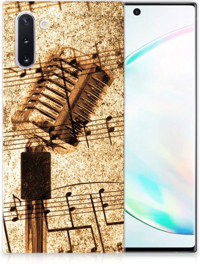 Samsung Galaxy Note 10 Siliconen Hoesje met foto Bladmuziek