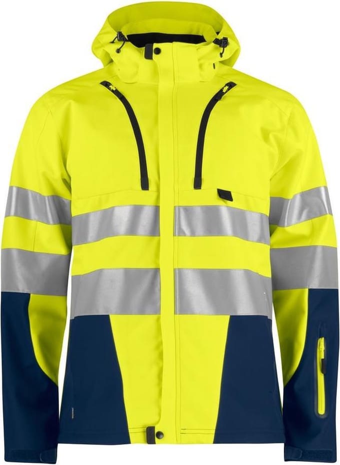 6419 Shell Jacket HV Blue/Yellow M