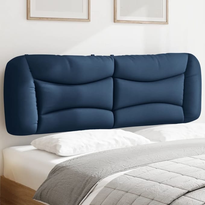 vidaXL - Hoofdbordkussen - "Hvar" - 160 - cm - stof - blauw