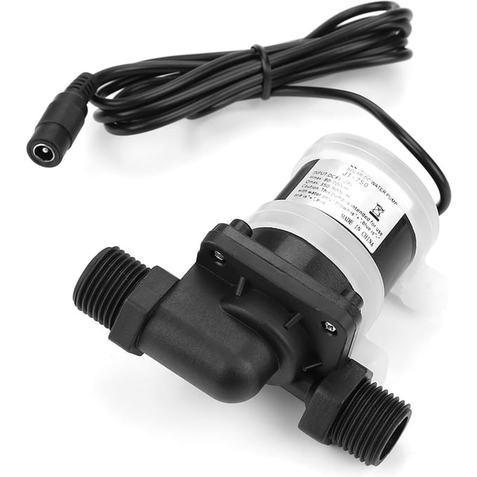 Mini DC Borstelloze Waterpomp voor Kleine Visvijver 24V 40 celsius ~100 celsius