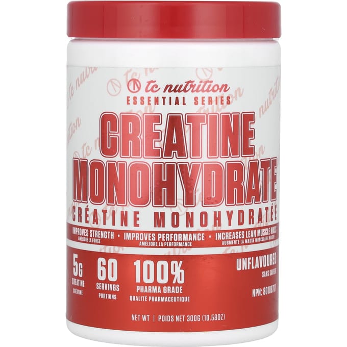 TC Nutrition, Essential Series, Creatine Monohydraat, Zonder smaak, 290 gram (300 g)