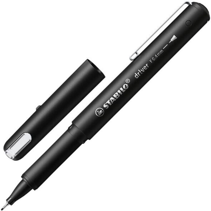 Fineliner STABILO dr!ver fijn zwart