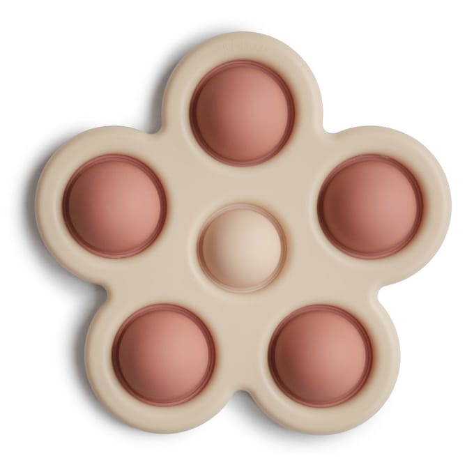 Mushie - Press Toy Flower- Rose/Blush