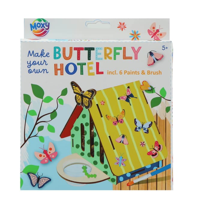 Vlinder hotel maken 16x13x10 cm