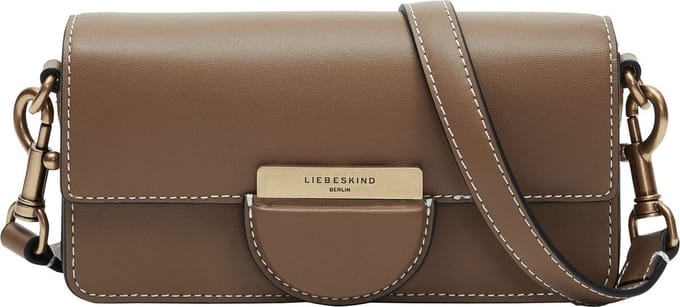 LIEBESKIND BERLIN Leren Avondtas Pam TM Empire Crossbosy Praline Bruine