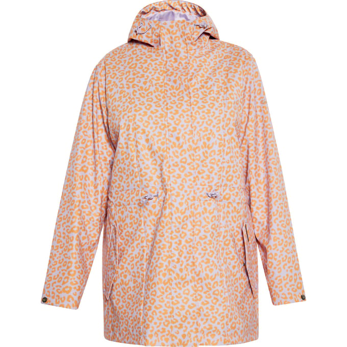 Schmuddelwedda Grote maat regenjas Dames Pastel Lavendel Oranje Leeuw
