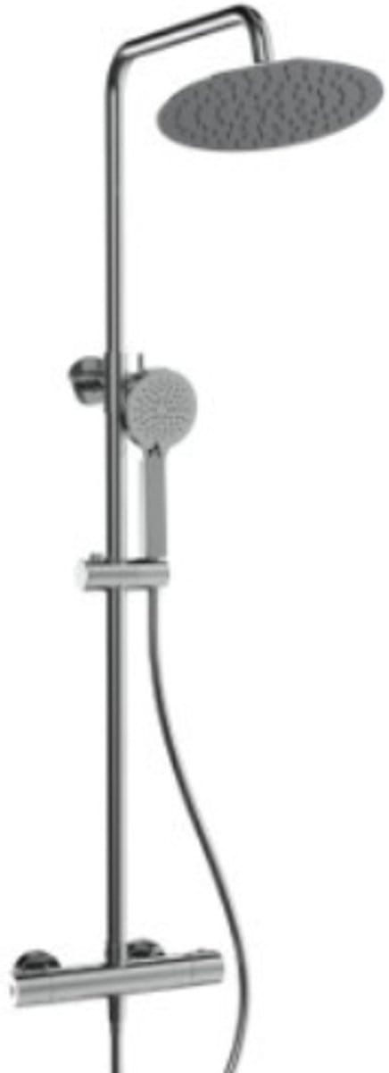 Rondo regendoucheset met hoofddouche 25 cm handdouche 3 Standen chroom