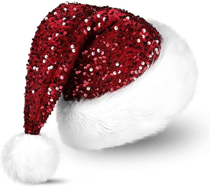 Dailygoods- Kerstmuts Pluche - Feesthoed - Dikke Bontrand