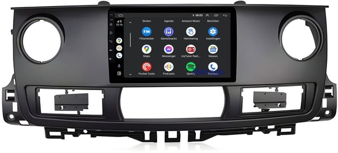 CarPlay autoradio geschikt voor Renault Master | 2003 t/m 2011 | Android 16 | 9 inch | Draadloos Apple CarPlay & Android Auto | 2GB + 32GB | QuadCore processor | Denago DNG-A342 | 2025 model | 2003 2004 2005 2006 2007 2008 2009 2010 2011 | Bluetooth