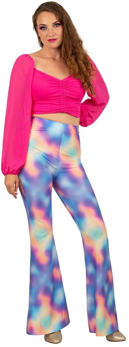Flared broek Dames Kaleidoscoop - Maat S/M
