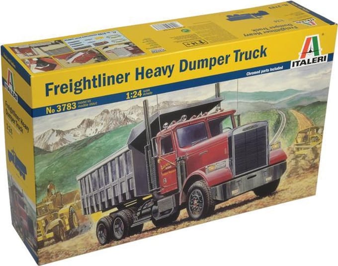 Italeri Modelbouwpakket Vrachtwagens - 3783 Freightliner Heavy Dump Truck Plastic - 1:24 - Modelbouw